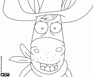 Coloriage Le cheval avec le chapeau de Pet Squad