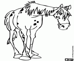 Coloriage Le cheval de Fifi, Oncle Alfred