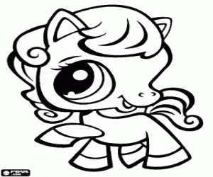 Coloriage Cheval. Littlest PetShop