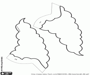 Coloriage Les cheveux du clown Krusty