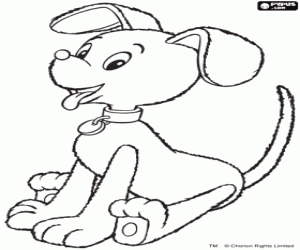Coloriage Le chien d'Oui-Oui