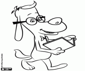 Coloriage Le chien plus intelligent est Peabody
