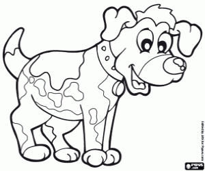 Coloriage Chien tacheté