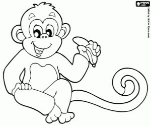 Coloriage Chimpanzé