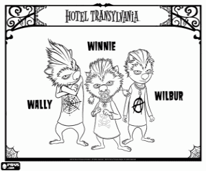 Coloriage Les chiots du loup-garou