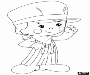 Coloriage Chloé, une machiniste du train