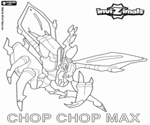 Coloriage Chop Chop Max, insecte de Invizimals