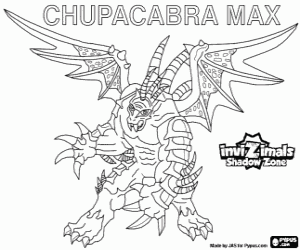 Coloriage Chupacabra Max, Invizimals Shadow Zone