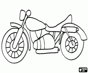 Coloriage Classic motocyclette