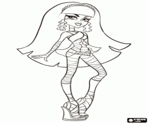 Coloriage Cleo de Nile de Monster High