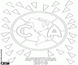 Coloriage Club America, champion de l’Apertura 2018