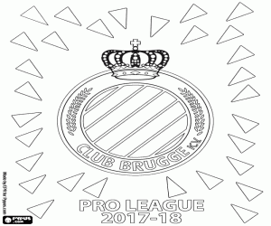 Coloriage Club Brugge KV, Pro League 2017-2018