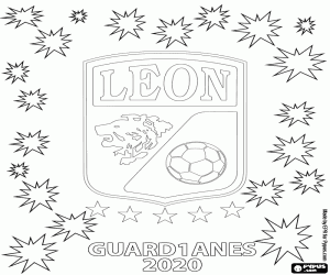 Coloriage Club León, champion Guard1anes 2020