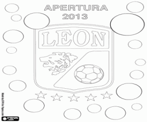 Coloriage Club León, champion mexicaine 2013