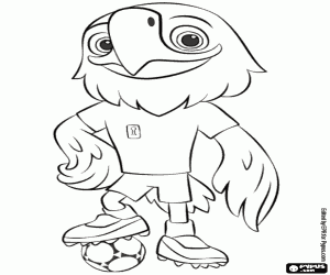 Coloriage Clutch, mascotte EUA World Cup 2026