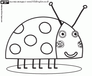 Coloriage La coccinelle Gaston