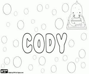 Coloriage Cody, nom anglais
