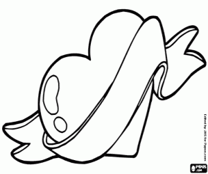 Coloriage Coeur de Saint-Valentin