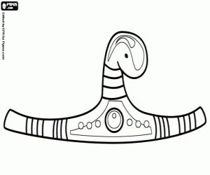 Coloriage Coiffure de serpents du pharaon