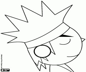 Coloriage La coiffure du saxophoniste