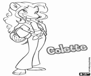 Coloriage Colette, une amie de Tea Stilton