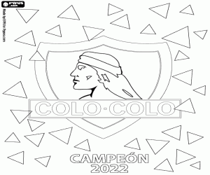 Coloriage Colo-Colo, champion 2022