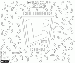Coloriage Columbus Crew, Coupe MLS 2023
