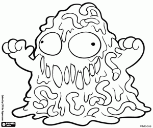 Coloriage Compost Monster, Trash Pack