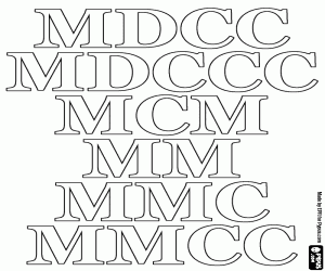 Coloriage Compter en centaines de 1700 à 2200