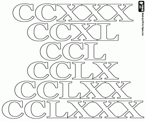 Coloriage Compter en dizaines de 230 à 280