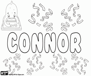 Coloriage Connor, nom irlandais