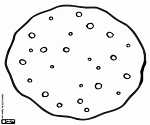 Coloriage Cookie, biscuit aux pépites de chocolat