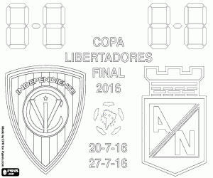 Coloriage Copa Libertadores 2016, la finale
