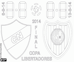 Coloriage Copa Libertadores finale 2014