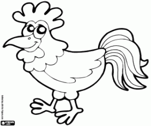 Coloriage Coq