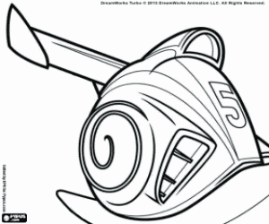 Coloriage La coquille d'escargot numéro 5