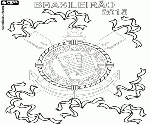 Coloriage Corinthians, champion du Brasileirão 2015