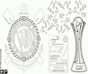 Coloriage Corinthians, Club Coupe du monde 2012