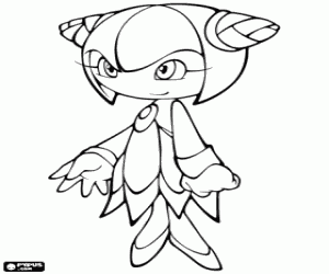 Coloriage Cosmo, un personnage de Sonic