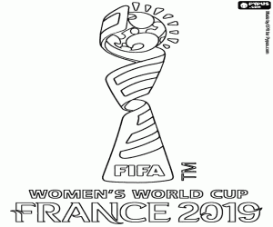 Coloriage Coupe du Monde Féminine FIFA France 2019