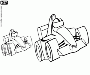 Coloriage Course de F1