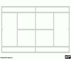 Coloriage Court de tennis