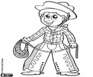 Coloriage Cowboy