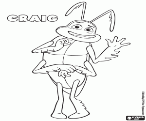 Coloriage Craig, un insecte drôle