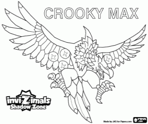 Coloriage Crooky Max, Invizimals Shadow Zone