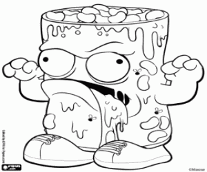 Coloriage Crud can, Trash Pack