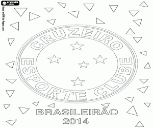 Coloriage Cruzeiro, champion en 2014
