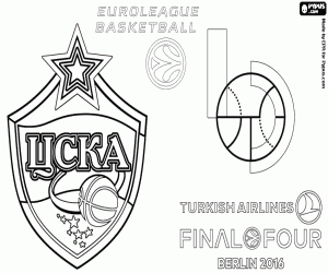 Coloriage CSKA Moscou, champion Euroligue 2016
