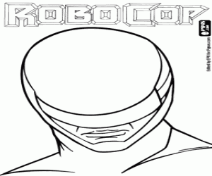Coloriage Le cyborg RoboCop