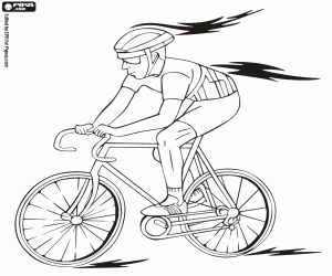 Coloriage Cyclisme sur route et cyclisme sur piste
